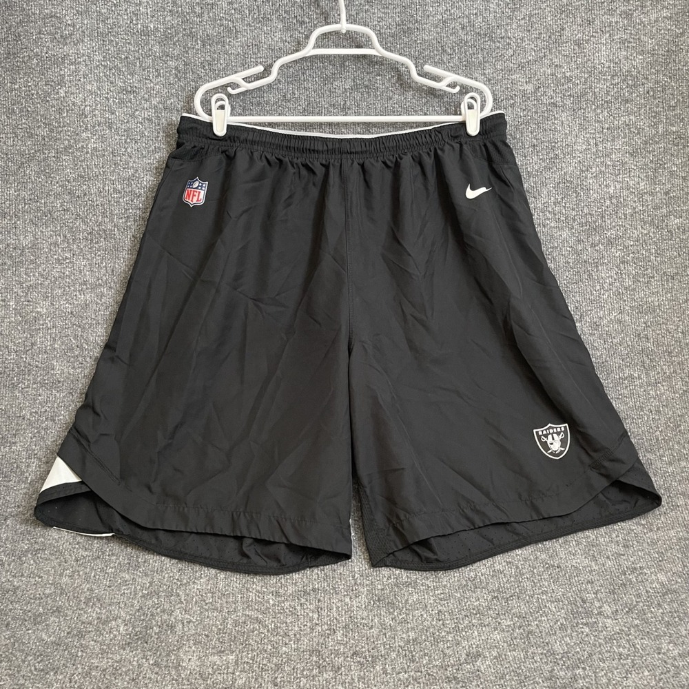 Nike Las Vegas Raiders Mens 4XL On Field Dri-Fit Training Shorts Black 852668